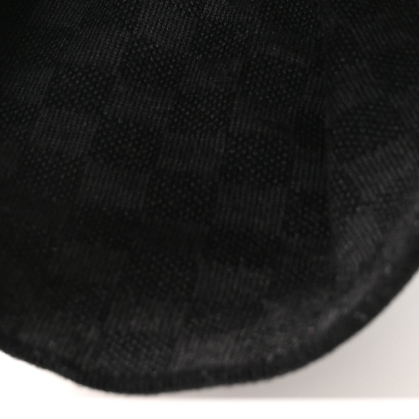 Wool Bonnet Petit Damier Beanie Hat Black