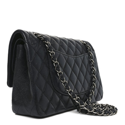 Chanel Iridescent Caviar Quilted Medium Double Flap Black 3 of 10