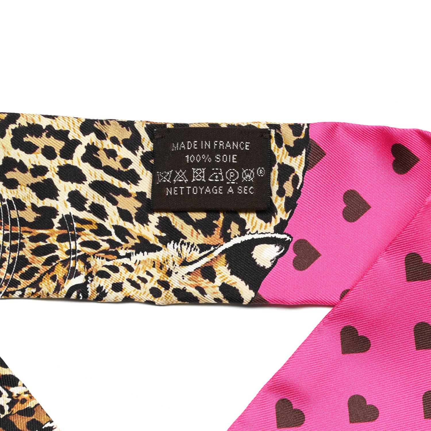 Hermes Silk Jungle Love Love Twilly Rose Vif Bleu Roy 2 of 3