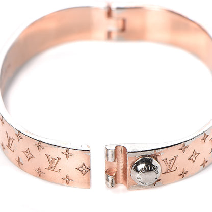 Louis Vuitton Monogram Nanogram Cuff S Pink Gold 6 of 6