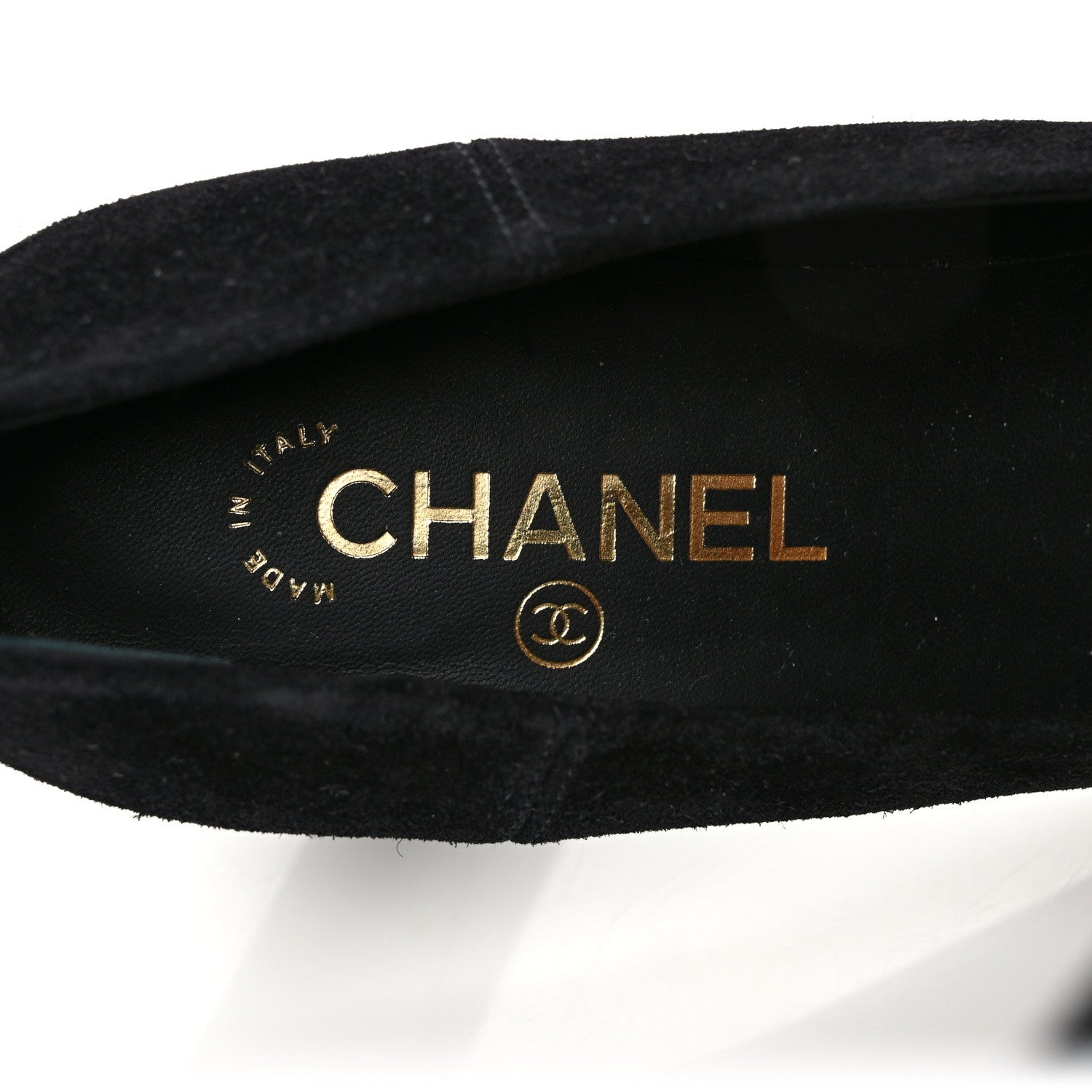 Chanel Suede Camellia Pumps 41 Black 7 of 9
