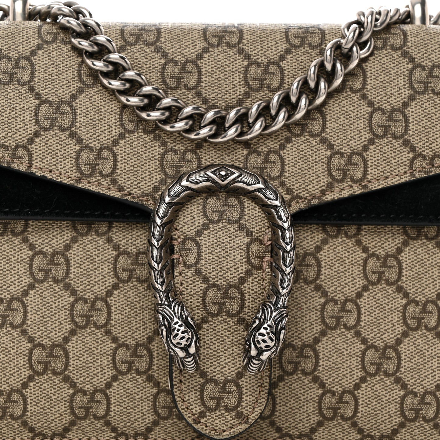 GG Supreme Monogram Mini Dionysus Shoulder Bag Black