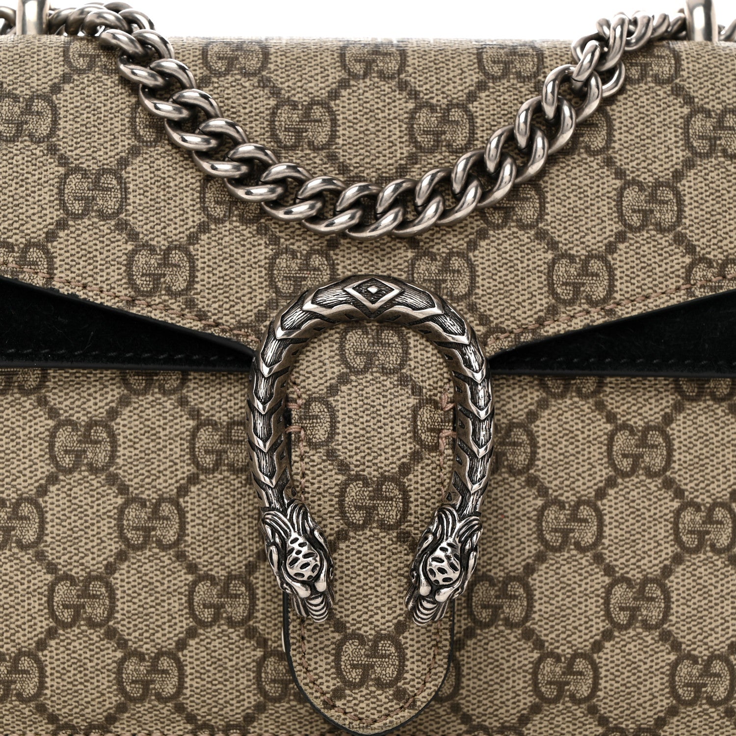 Gucci GG Supreme Monogram Mini Dionysus Shoulder Bag Black 8 of 10