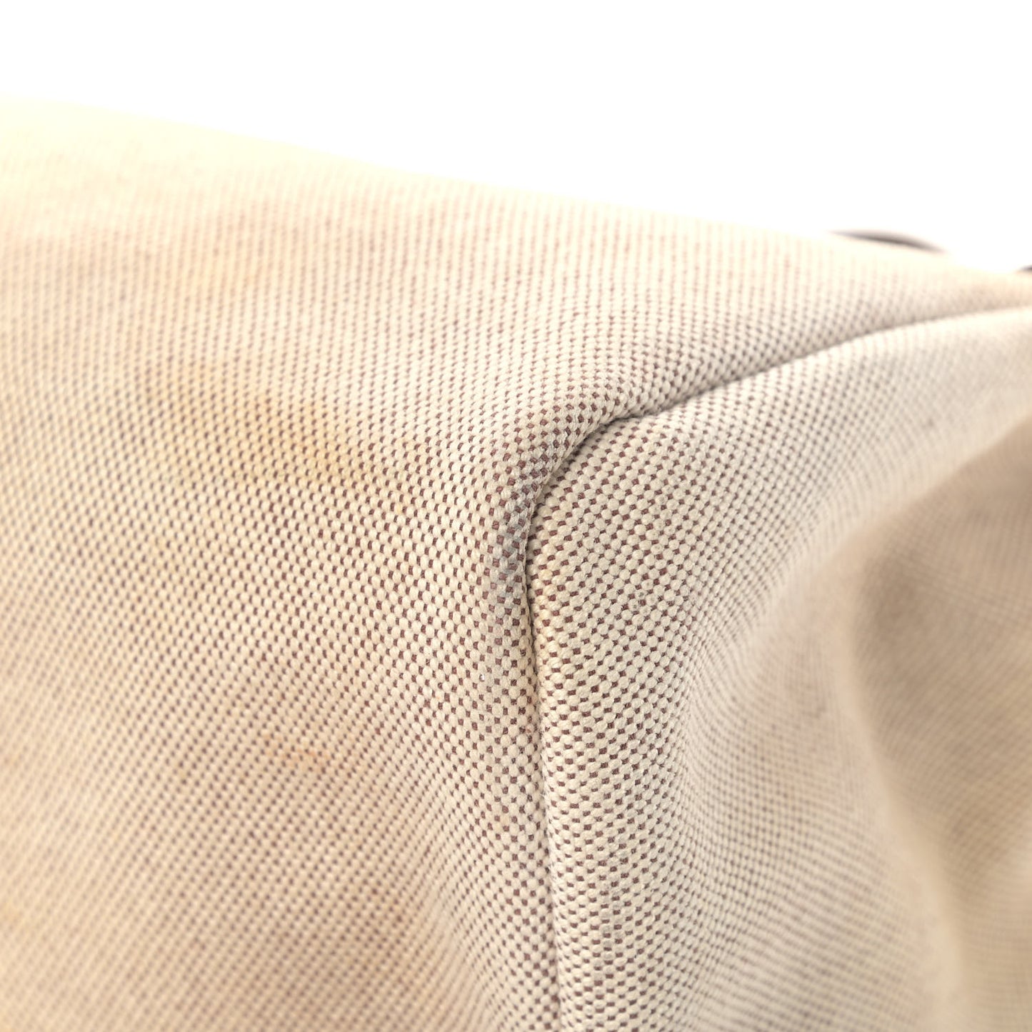 Toile Vache Calfskin Herbag Cabas Havane