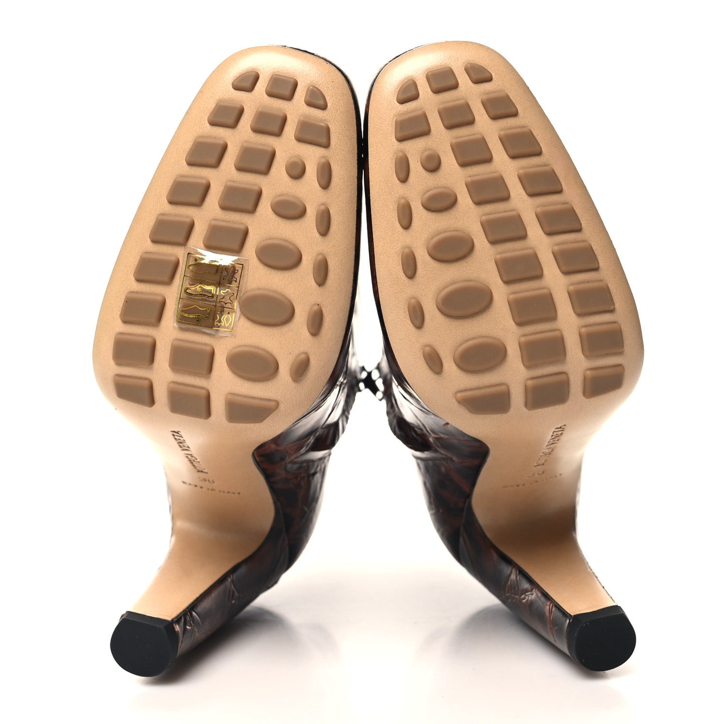 Croc Effect Canalazzo Ankle Boots 38 Brown