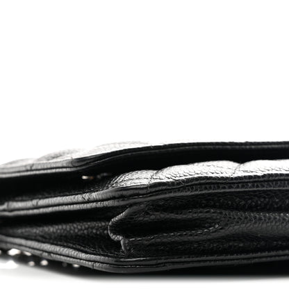 Chanel Caviar Quilted Wallet on Chain WOC Black 10 of 12