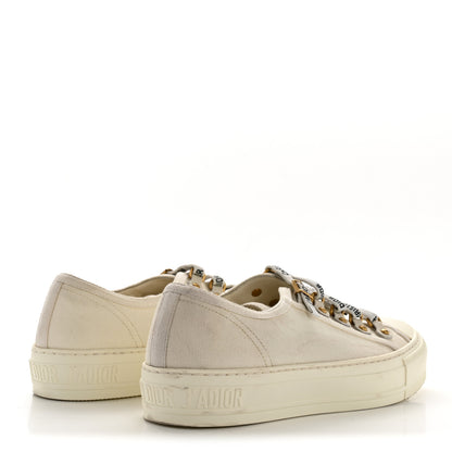Christian Dior Canvas Walk'N'Dior Low Top Sneakers 36.5 White 5 of 9