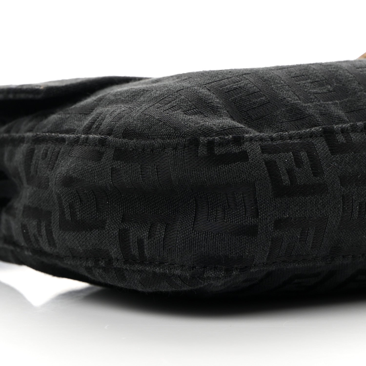 Fendi Zucchino Baguette Black 9 of 12