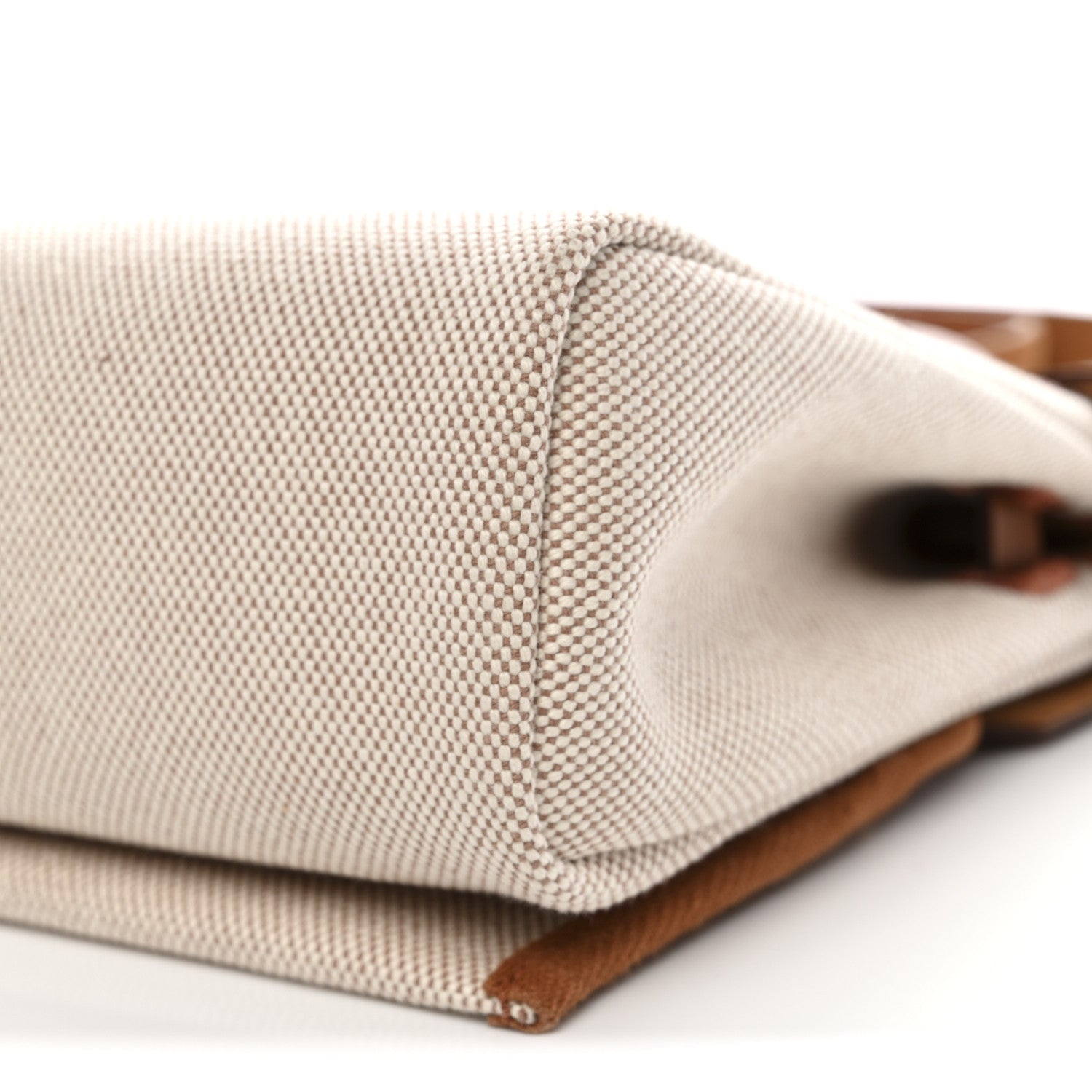 Hermes Military Toile Vache Hunter Herbag Zip Retourne 20 Ecru Beige Fauve 10 of 11