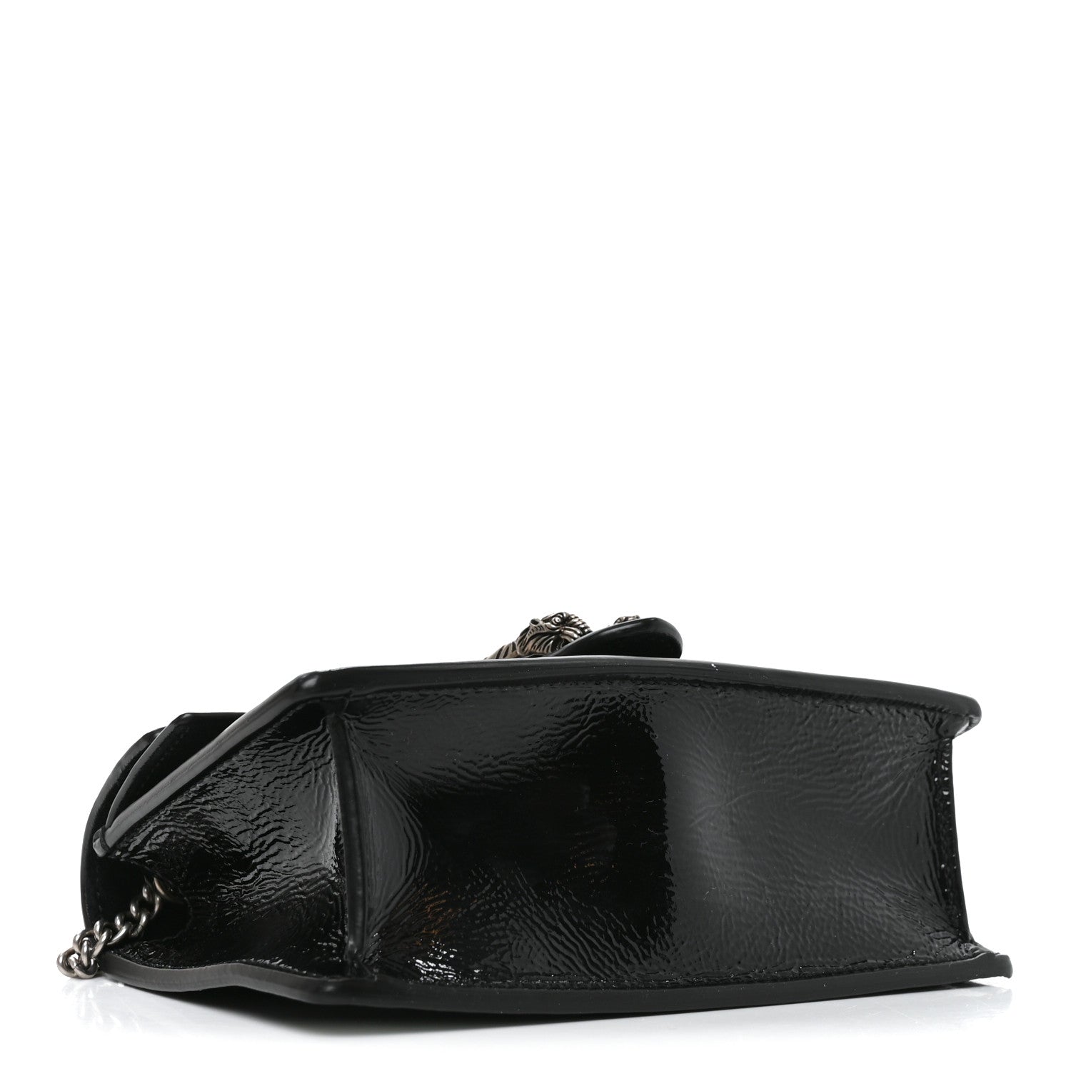 Gucci Crinkled Patent Mini Dionysus Shoulder Bag Black 4 of 10