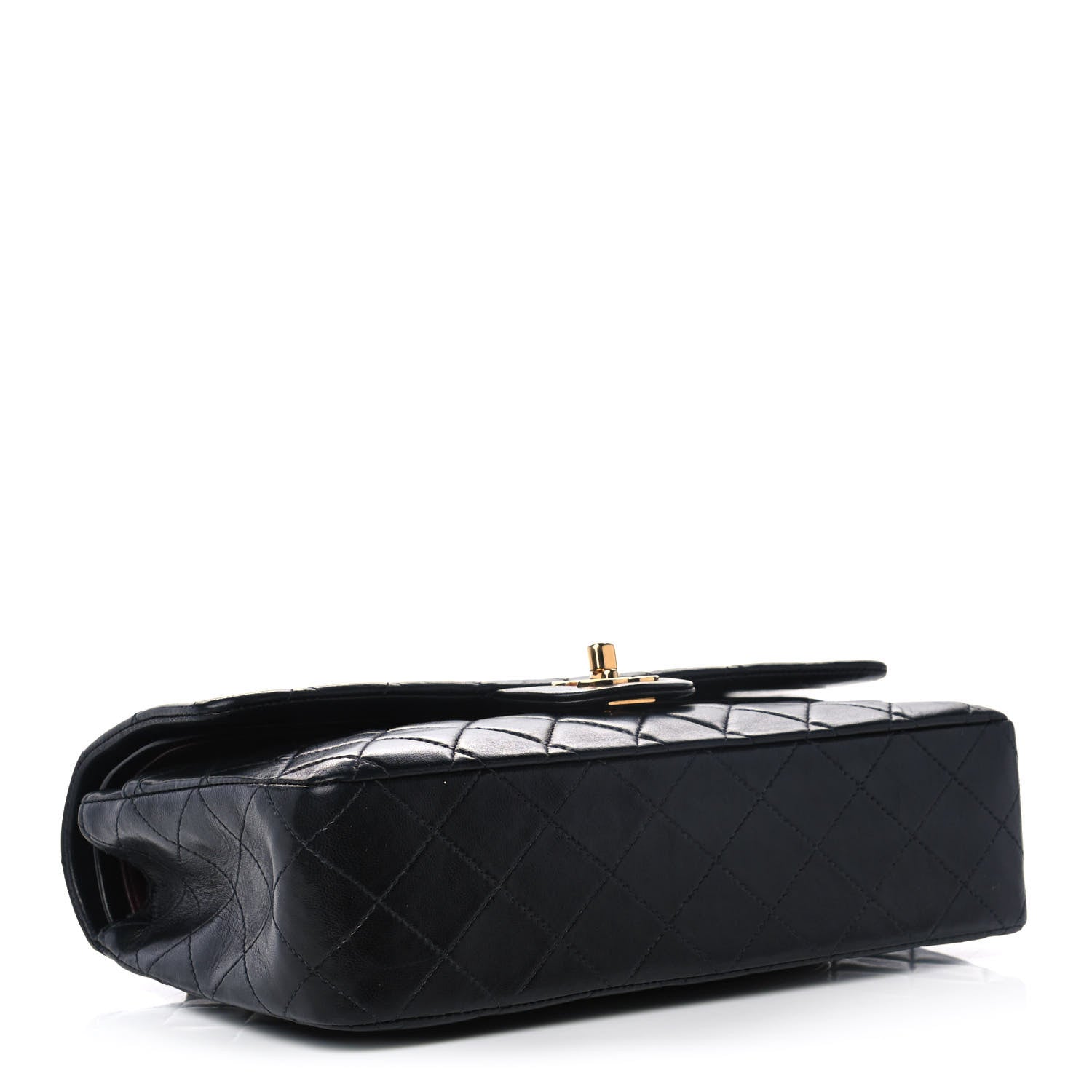 Chanel Lambskin Quilted Medium Double Flap Black 4 of 13