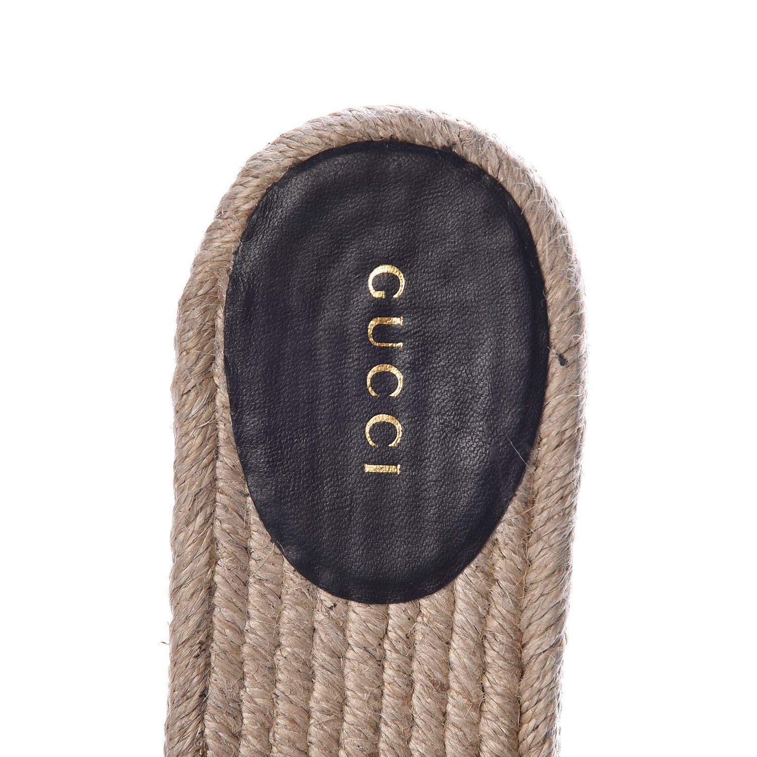 Gucci Nappa Matelasse GG Marmont Platform Espadrille Slide Sandals 37 Black 9 of 10