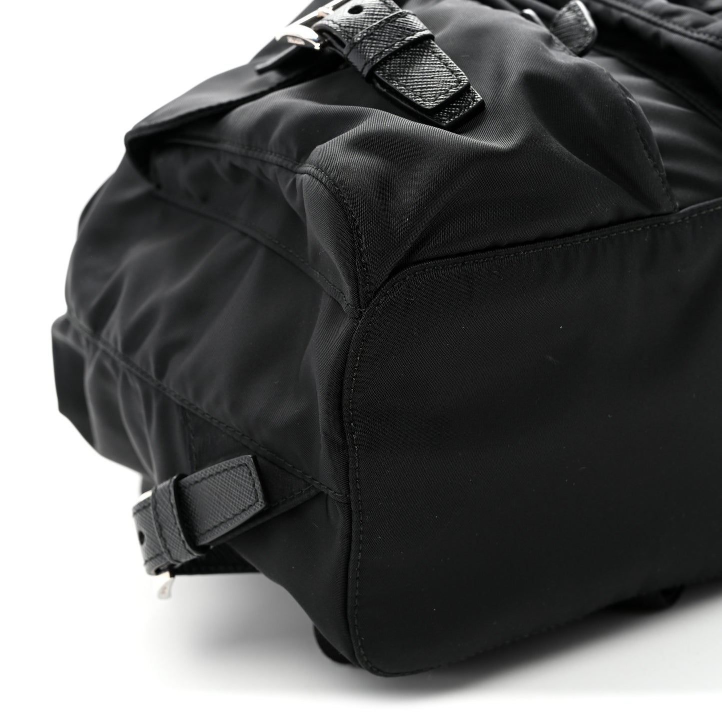Re-Nylon Saffiano Small Backpack Black