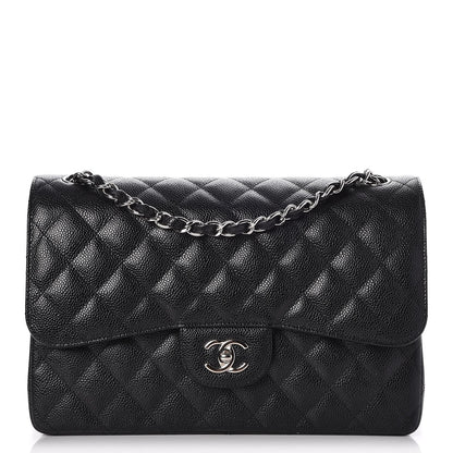 Chanel Caviar Quilted Jumbo Double Flap Black 1 of 8