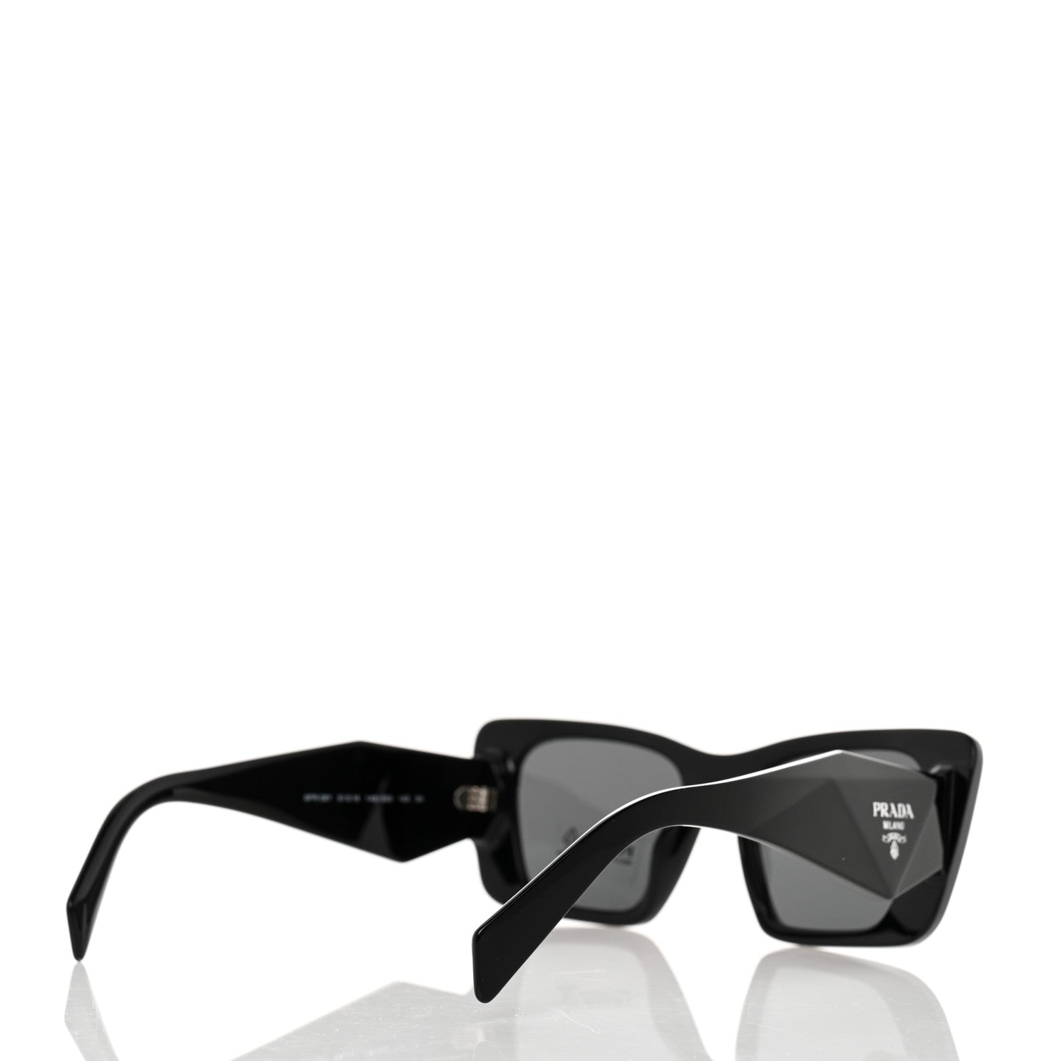 Prada Acetate Symbole Sunglasses SPR 08Y Black 4 of 8