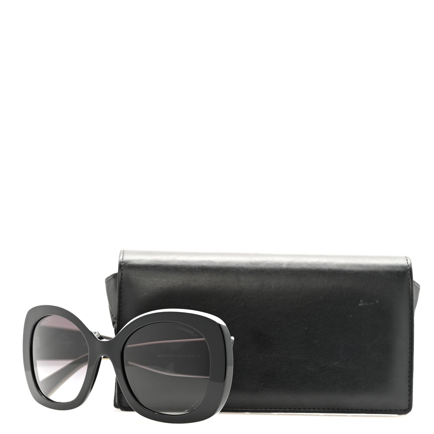 Chanel Acetate Sunglasses 71414 Black White 8 of 8