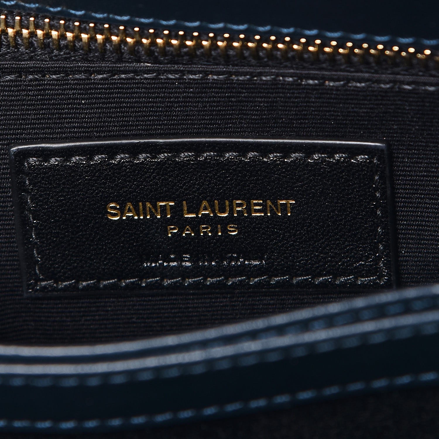 Saint Laurent Velvet Y Quilted Monogram Toy Loulou Chain Satchel Dark Ottanio 6 of 8