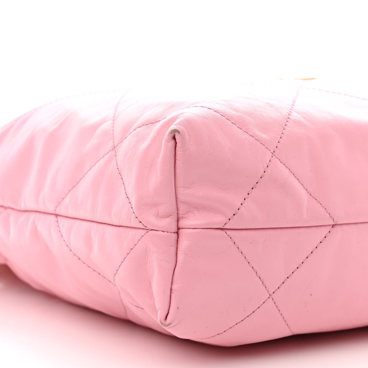 Shiny Calfskin Quilted Small Chanel 22 Pink