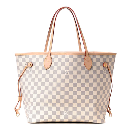 Louis Vuitton Damier Azur Neo Neverfull MM Rose Ballerine 1 of 4