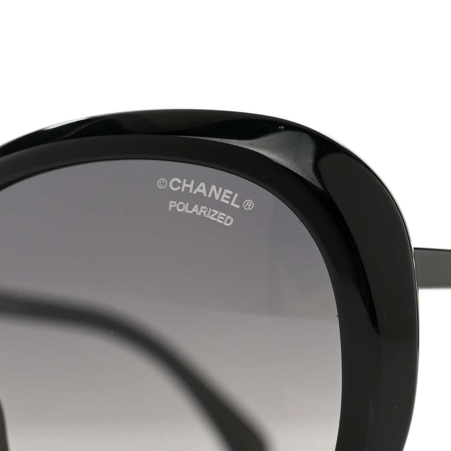 Chanel Acetate Butterfly Winter Pearl Sunglasses 5339-H Black 7 of 7