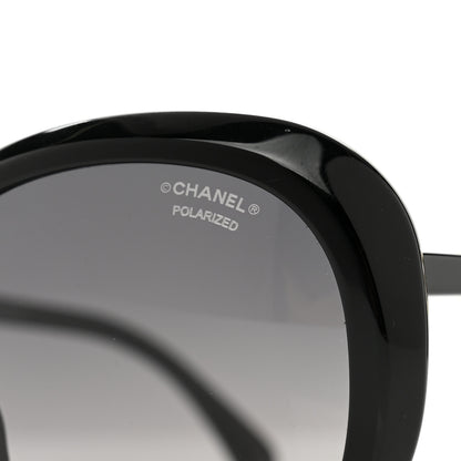 Chanel Acetate Butterfly Winter Pearl Sunglasses 5339-H Black 7 of 7