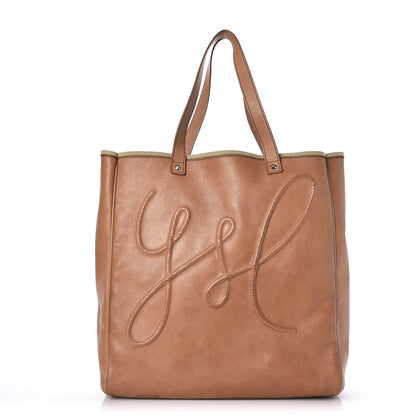 Saint Laurent Calfskin Charms Shopping Tote Beige 1 of 9