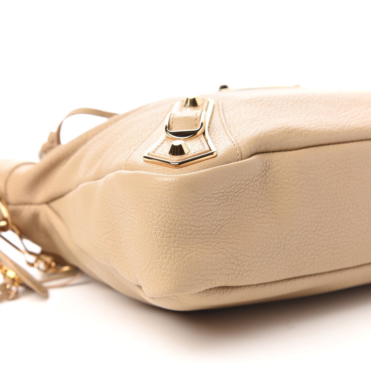Balenciaga Shiny Goatskin Gold Metallic Edge Hardware Town Beige Sahara 6 of 10