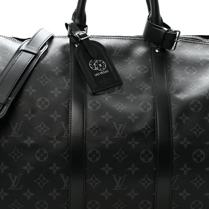 Louis Vuitton Monogram Eclipse Keepall Bandouliere 55 8 of 13