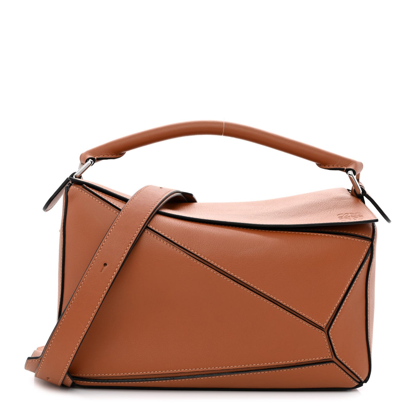 Calfskin Medium Puzzle Bag Tan