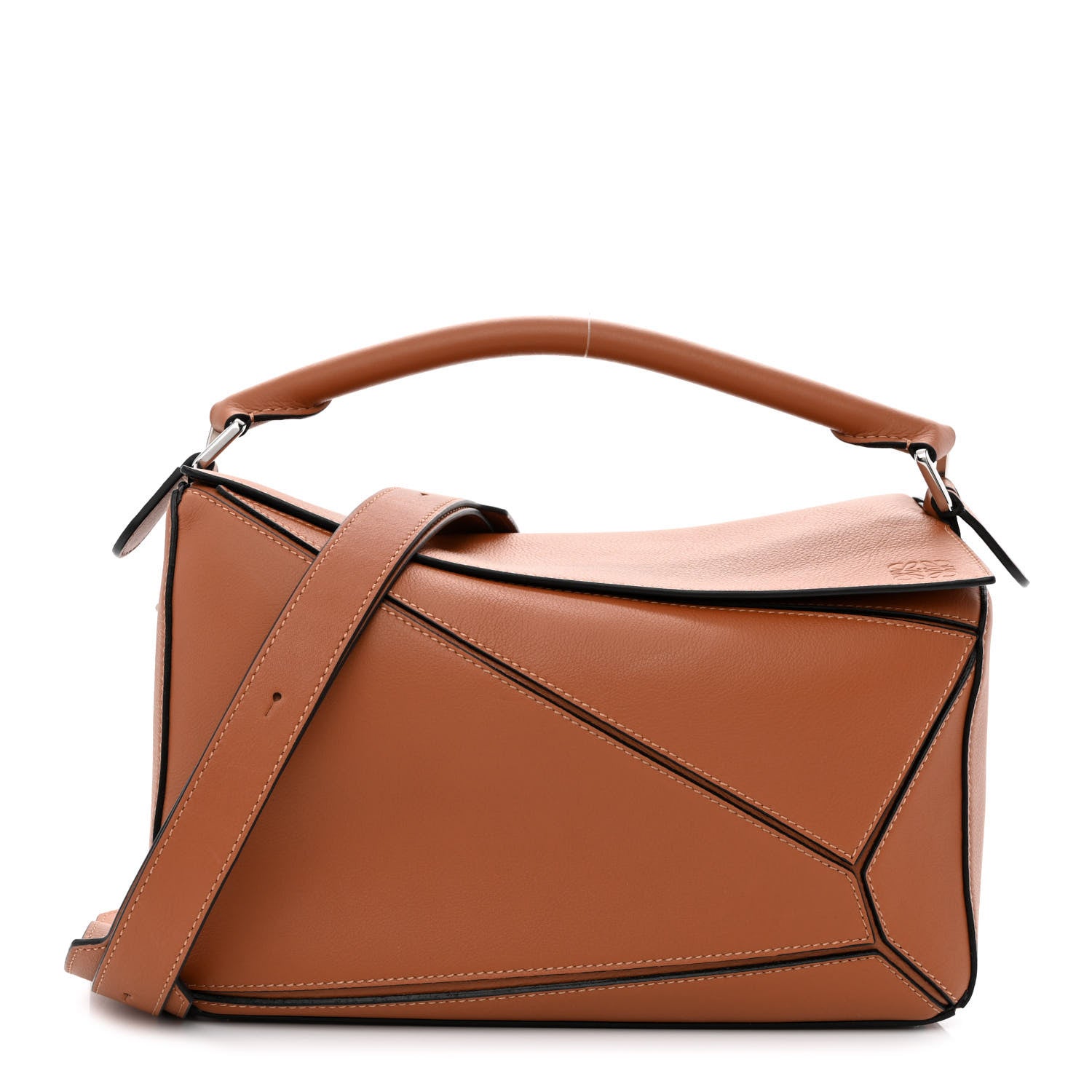 Loewe Calfskin Medium Puzzle Bag Tan 1 of 9