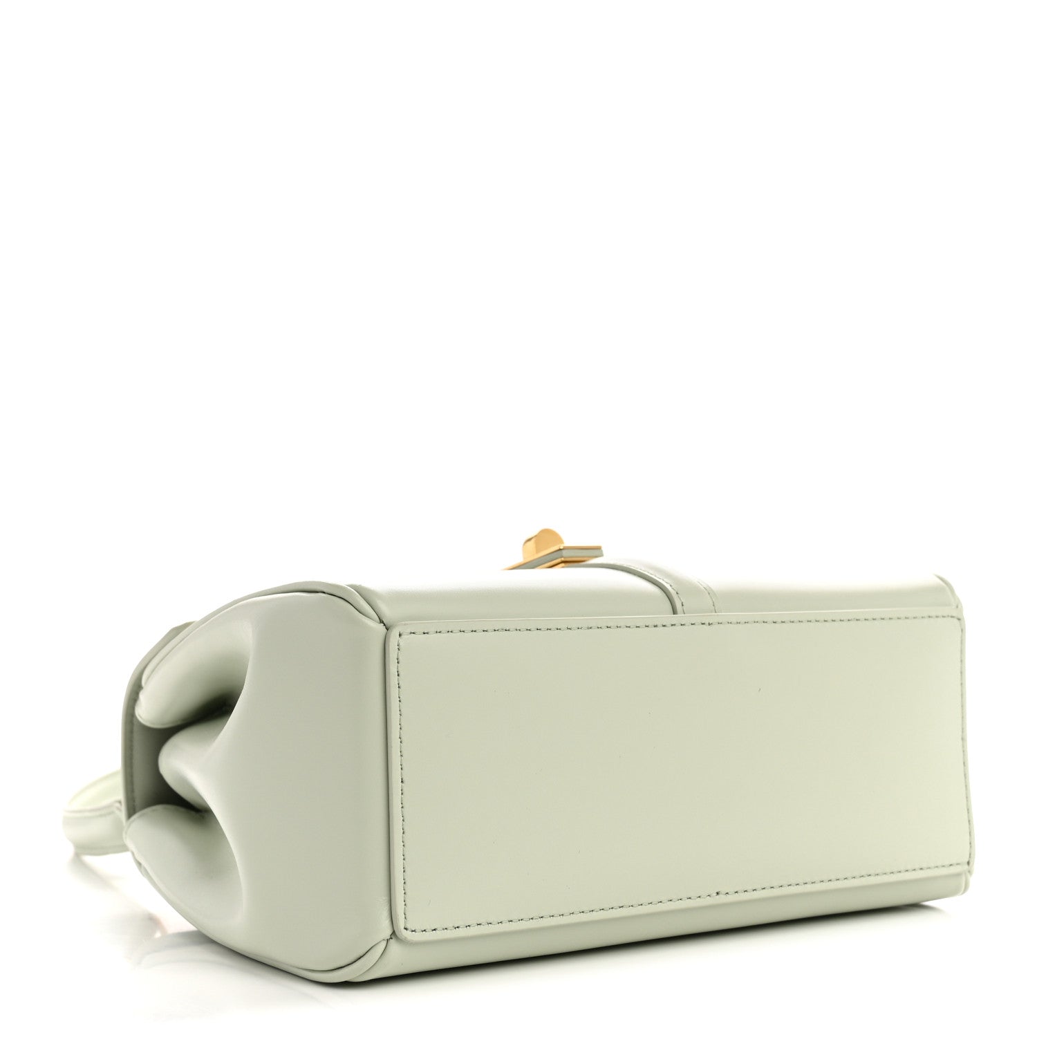 Celine Satinated Calfskin Mini 16 Top Handle Bag Jade 4 of 15