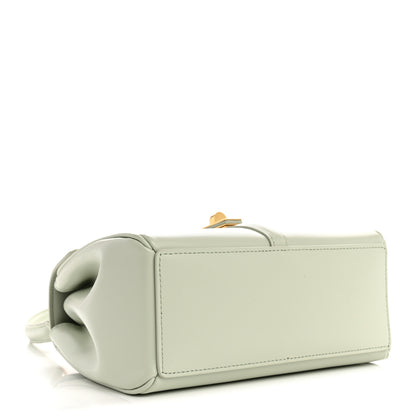 Celine Satinated Calfskin Mini 16 Top Handle Bag Jade 4 of 15