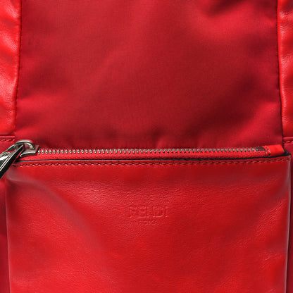 Fendi Nylon Vitello Liberty Monster Eyes Sling Bag Red 8 of 12
