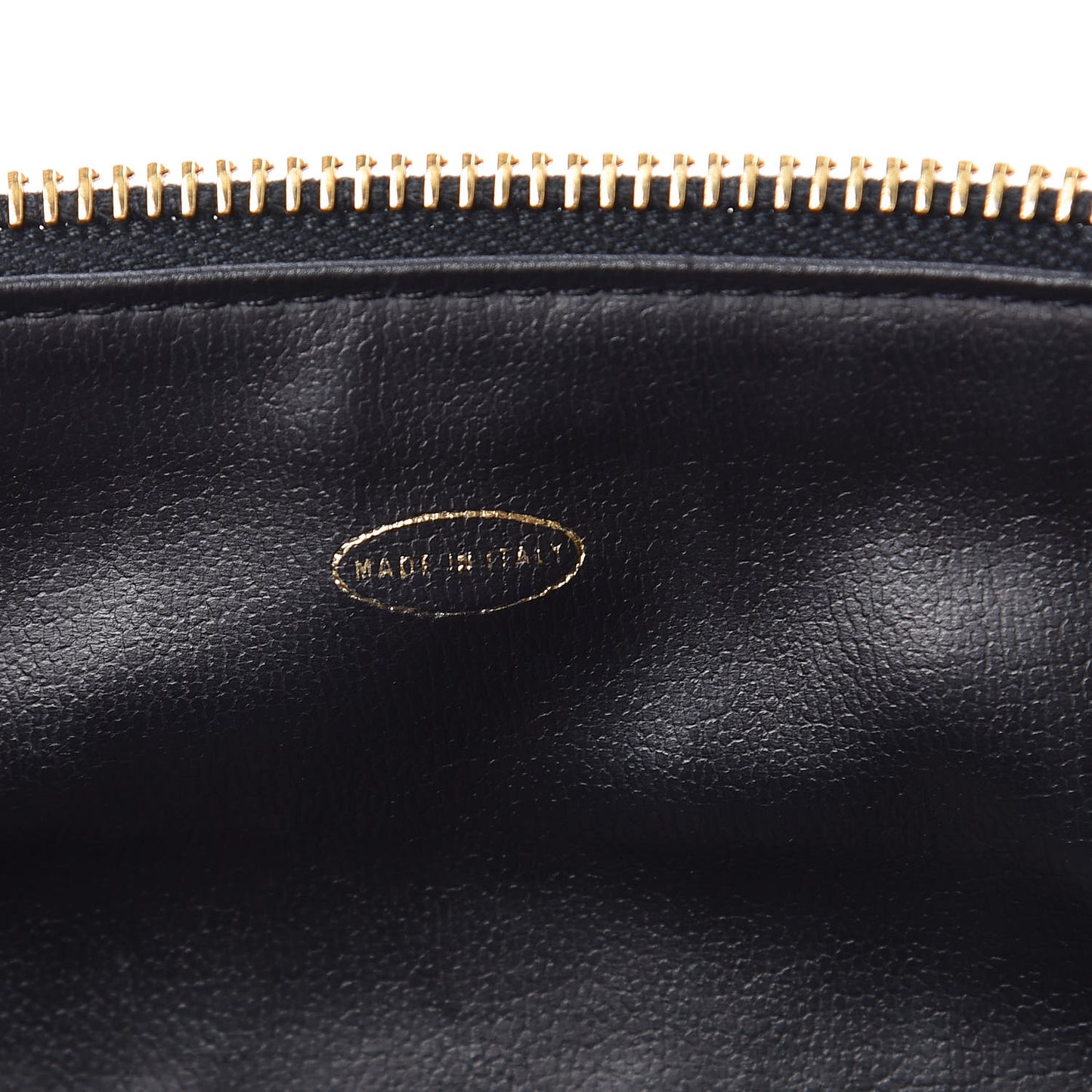 Lambskin Vanity Cosmetic Bag Black