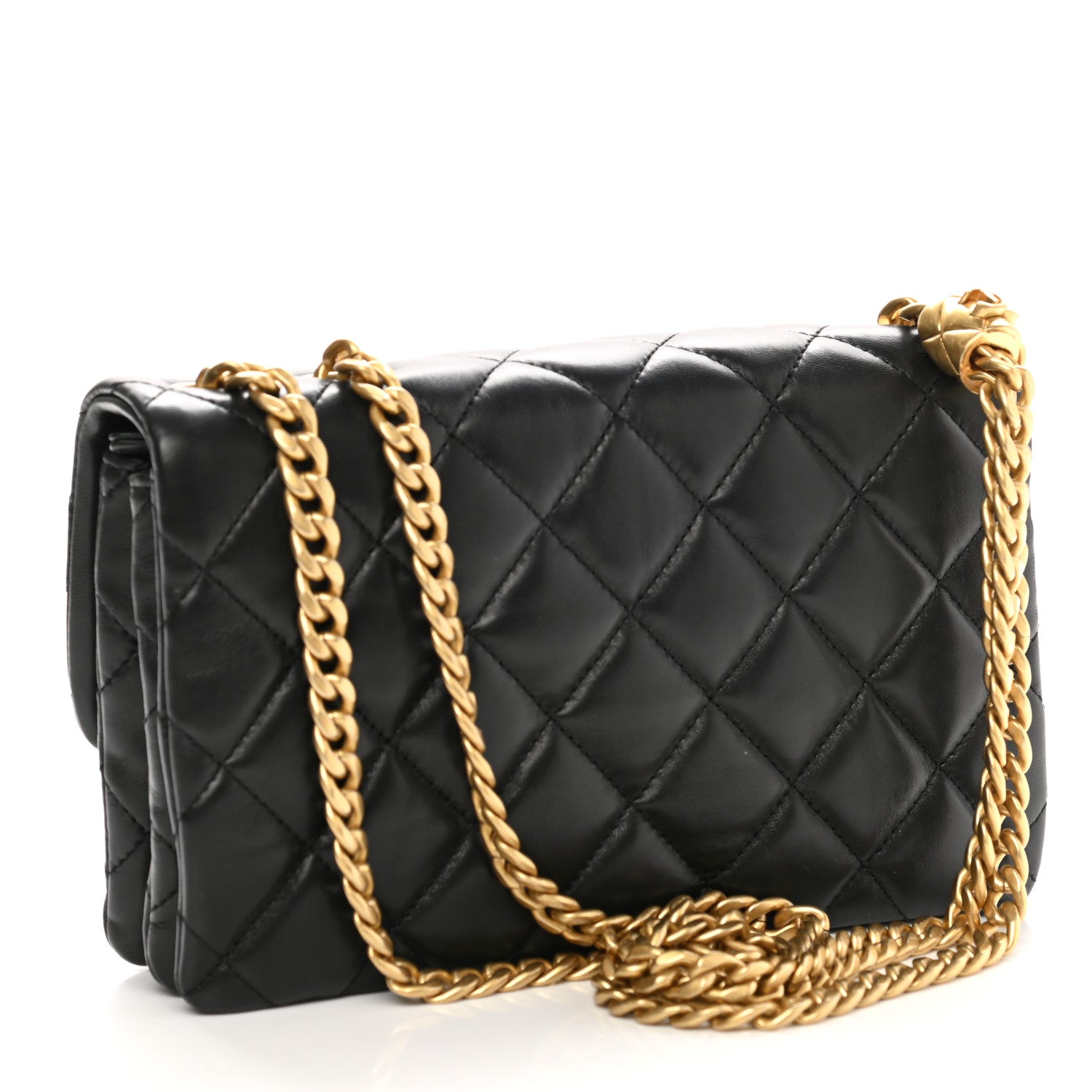 Chanel Lambskin Quilted Small Pillow Crush Flap Black 3 of 11