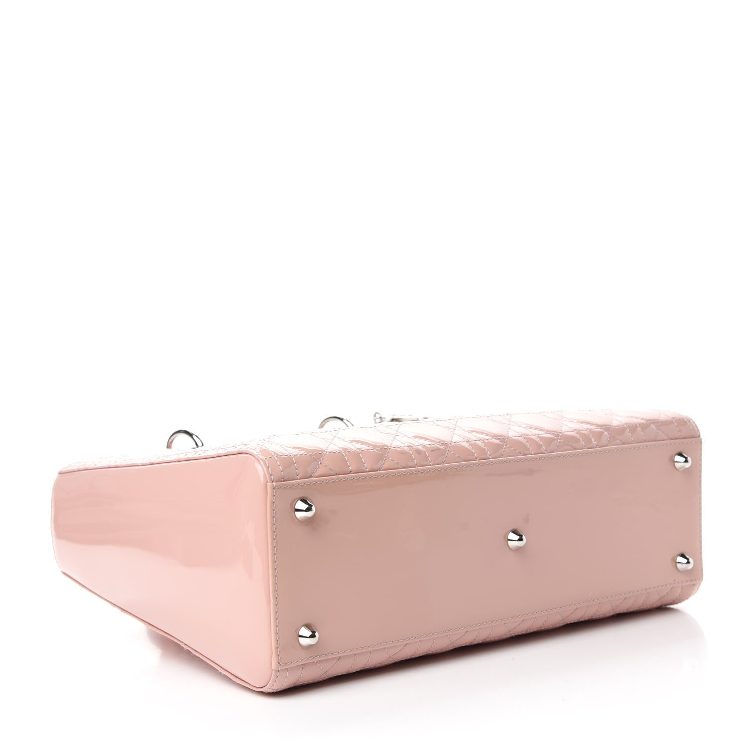 Christian Dior Patent Cannage Large Lady Dior Light Pink 4 of 13
