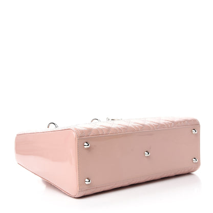 Christian Dior Patent Cannage Large Lady Dior Light Pink 4 of 13