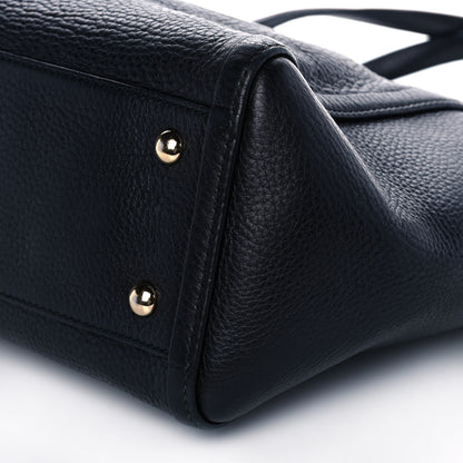 Gucci Pebbled Calfskin Small Soho Top Handle Bag Black 11 of 13