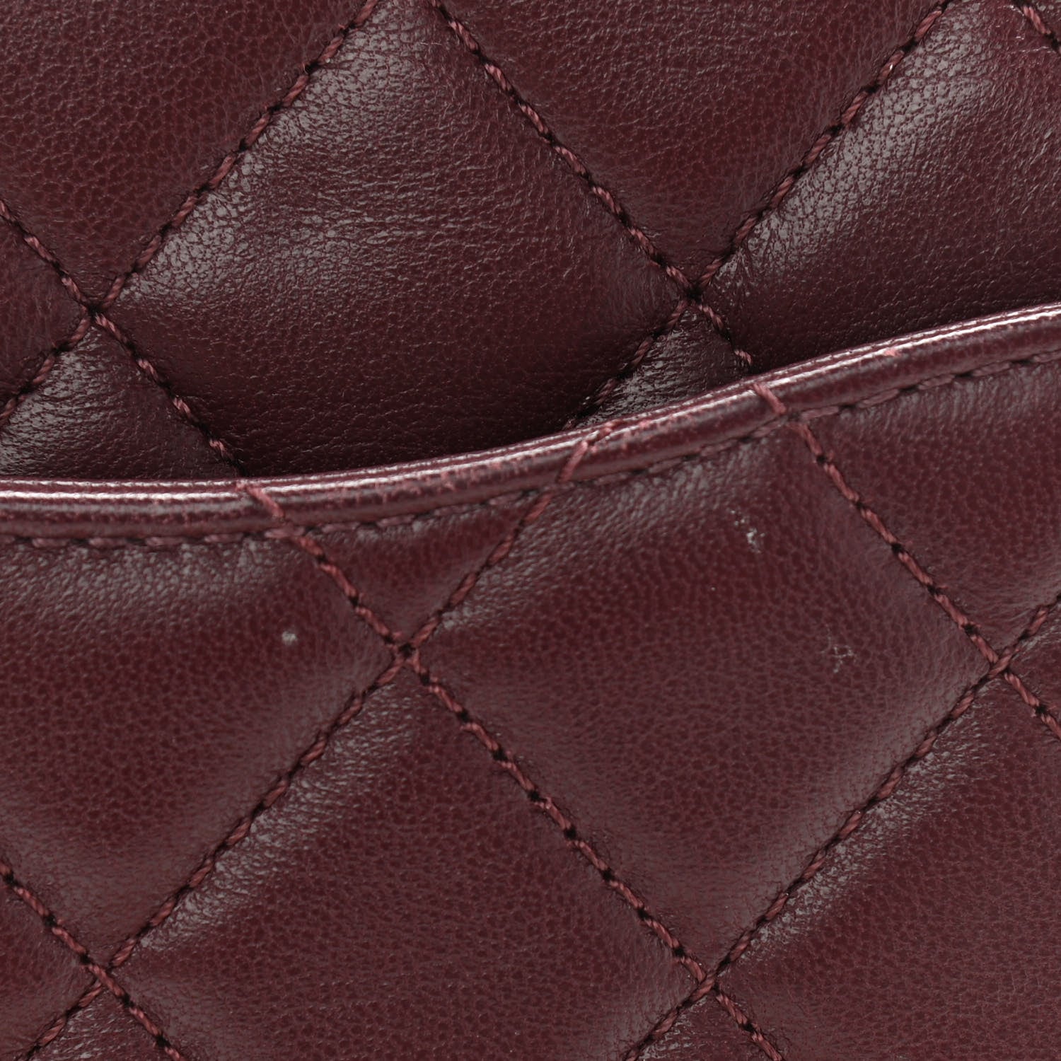 Chanel Lambskin Quilted Mini Pearl Crush Flap Burgundy 11 of 12