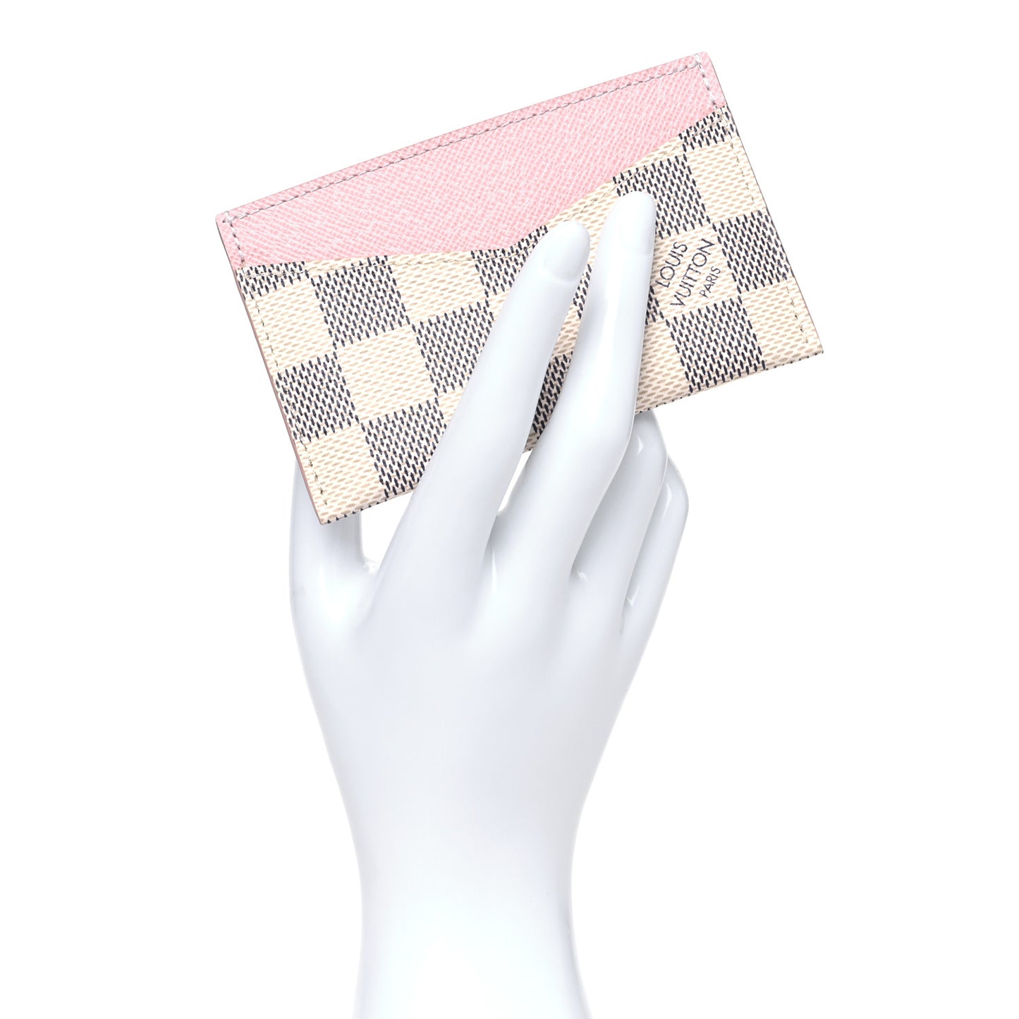 Damier Azur Daily Card Holder Rose Ballerine