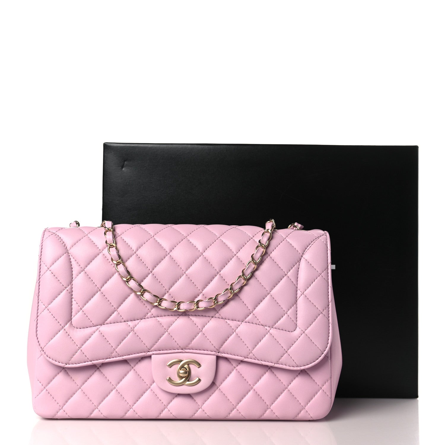 Chanel Lambskin Quilted Medium Mademoiselle Chic Flap Pink 10 of 10