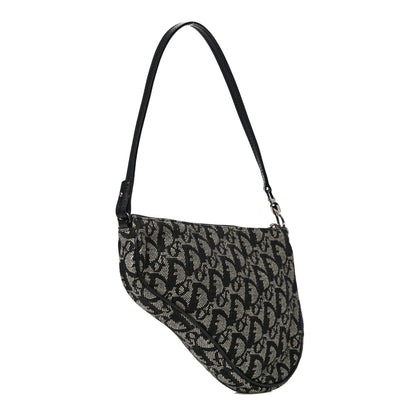 Christian Dior Monogram Mini Saddle Pochette Black 3 of 11