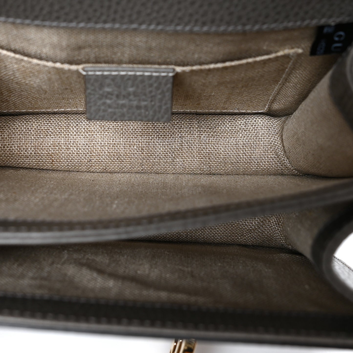 Dollar Calfskin Small Interlocking G Shoulder Bag Loess