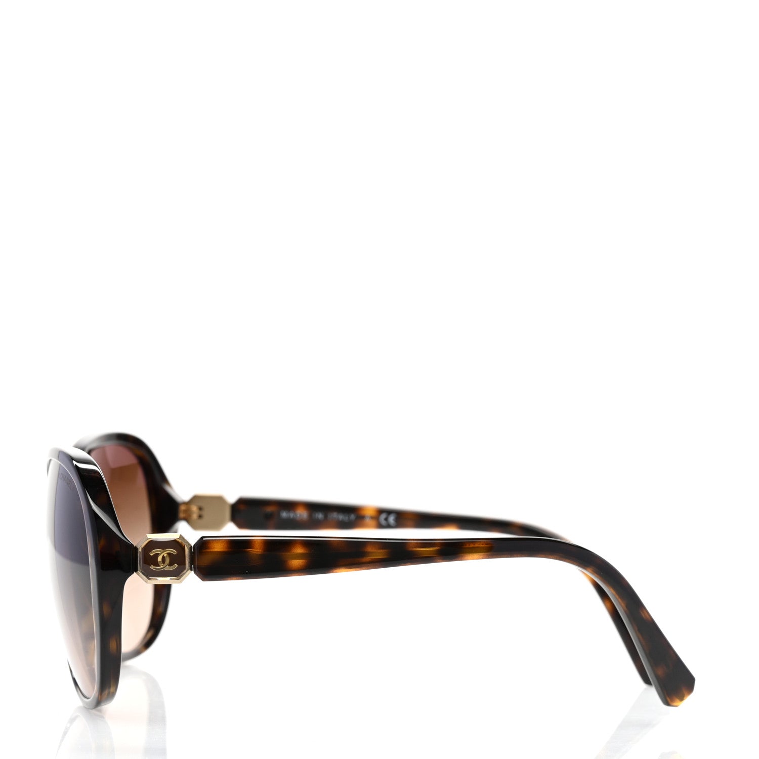 Chanel Acetate CC Round Sunglasses 5285-A Tortoise 3 of 8