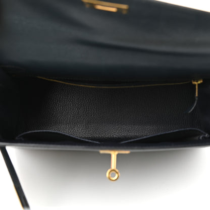 Hermes Courchevel Kelly Sellier 28 Bleu Marine 5 of 11