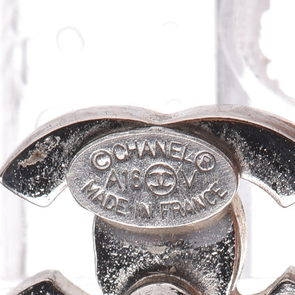 Chanel Crystal Pearl CC Drop Earrings 4 of 5