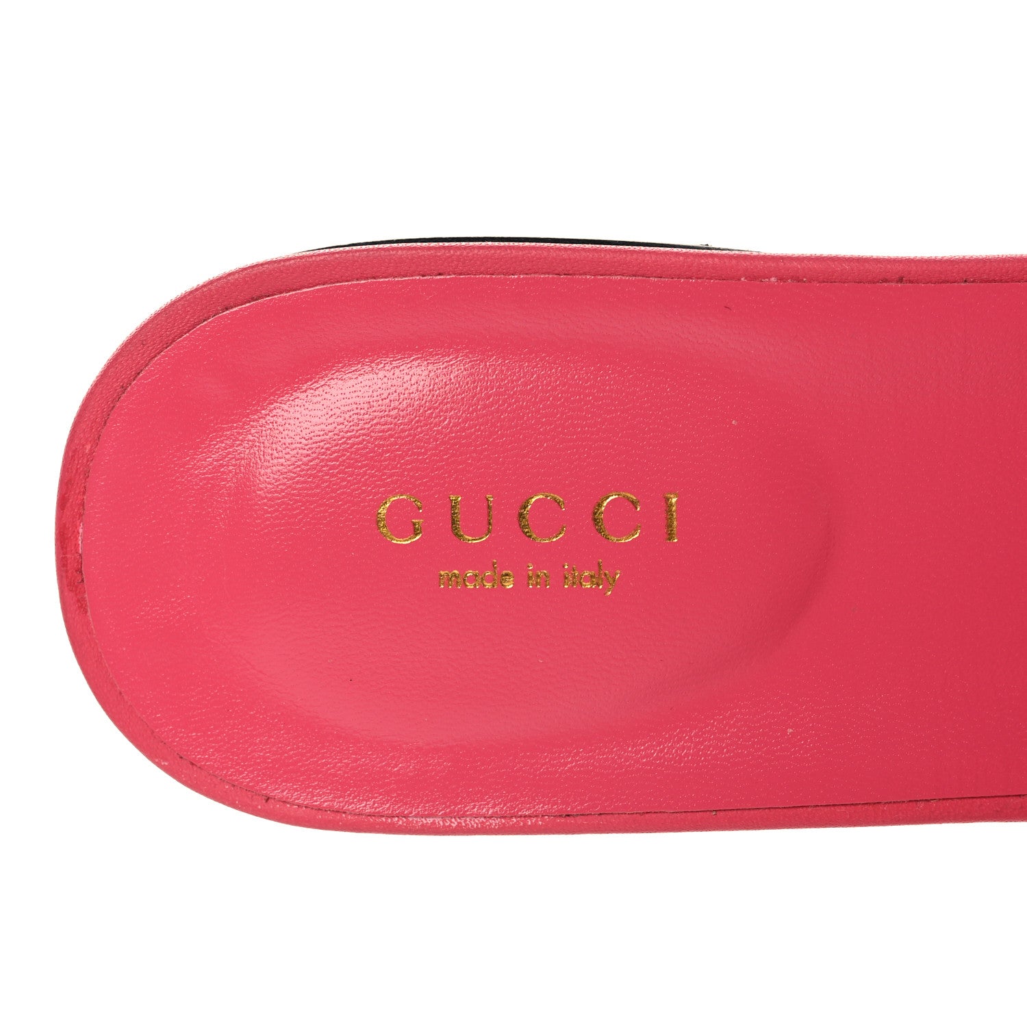 Gucci Cosmos Softy Calfskin Interlocking G Cut Out Slide Sandals 39.5 Rhodamine Pink 8 of 9
