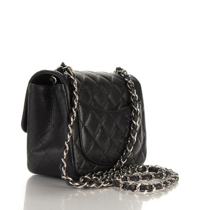 Chanel Caviar Quilted Mini Square Flap Navy 3 of 10