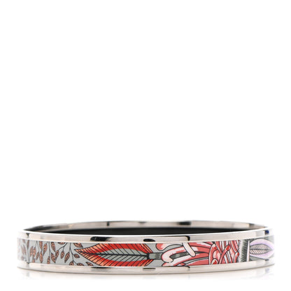 Hermes Enamel Printed Narrow La Marche de Savana Bracelet 65 Romantique 3 of 5