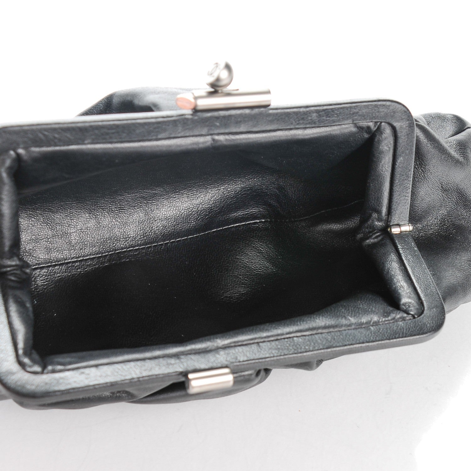 Chanel Lambskin Monte Carlo Clutch Black 5 of 7